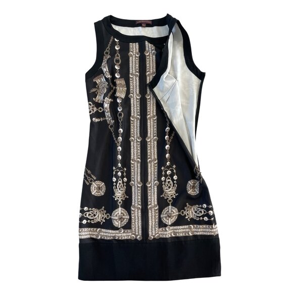 Marchesa Voyage‎ Black Treasure Sheath Dress Sleeveless Size 2 $395 - Picture 9 of 9